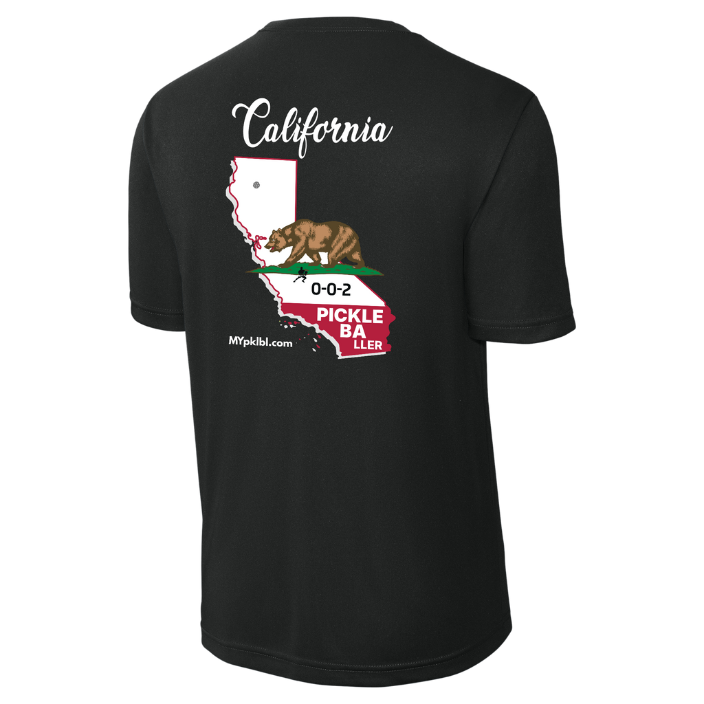 My pklbl Mens Performance Tee Cali Back Logo