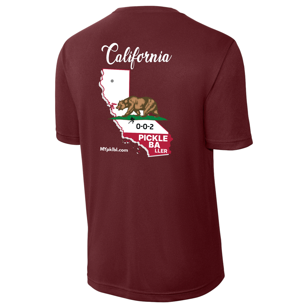 My pklbl Mens Performance Tee Cali Back Logo