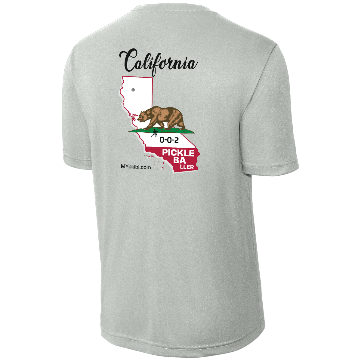 My pklbl Mens Performance Tee Cali Back Logo