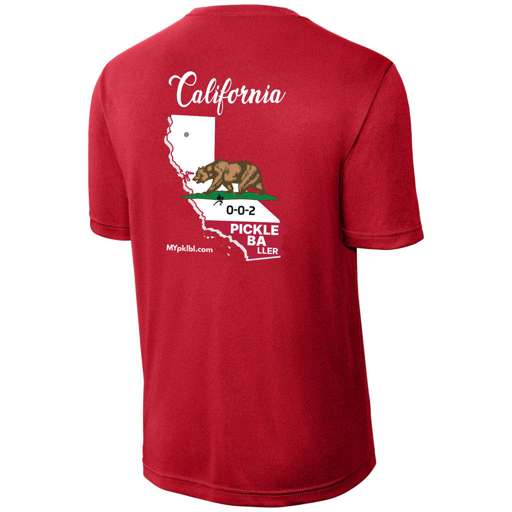 My pklbl Mens Performance Tee Cali Back Logo
