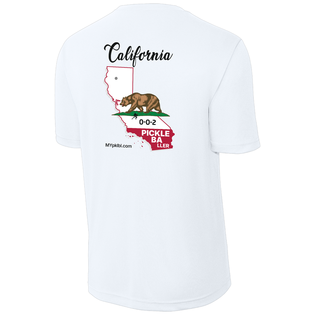 My pklbl Mens Performance Tee Cali Back Logo