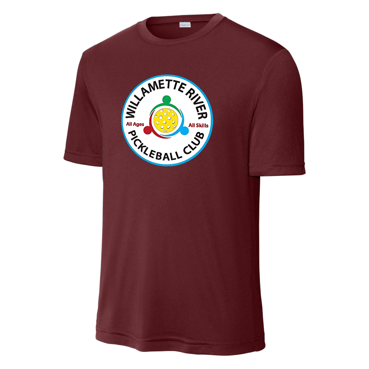 Willamette Mens Performance Tee Large Logo