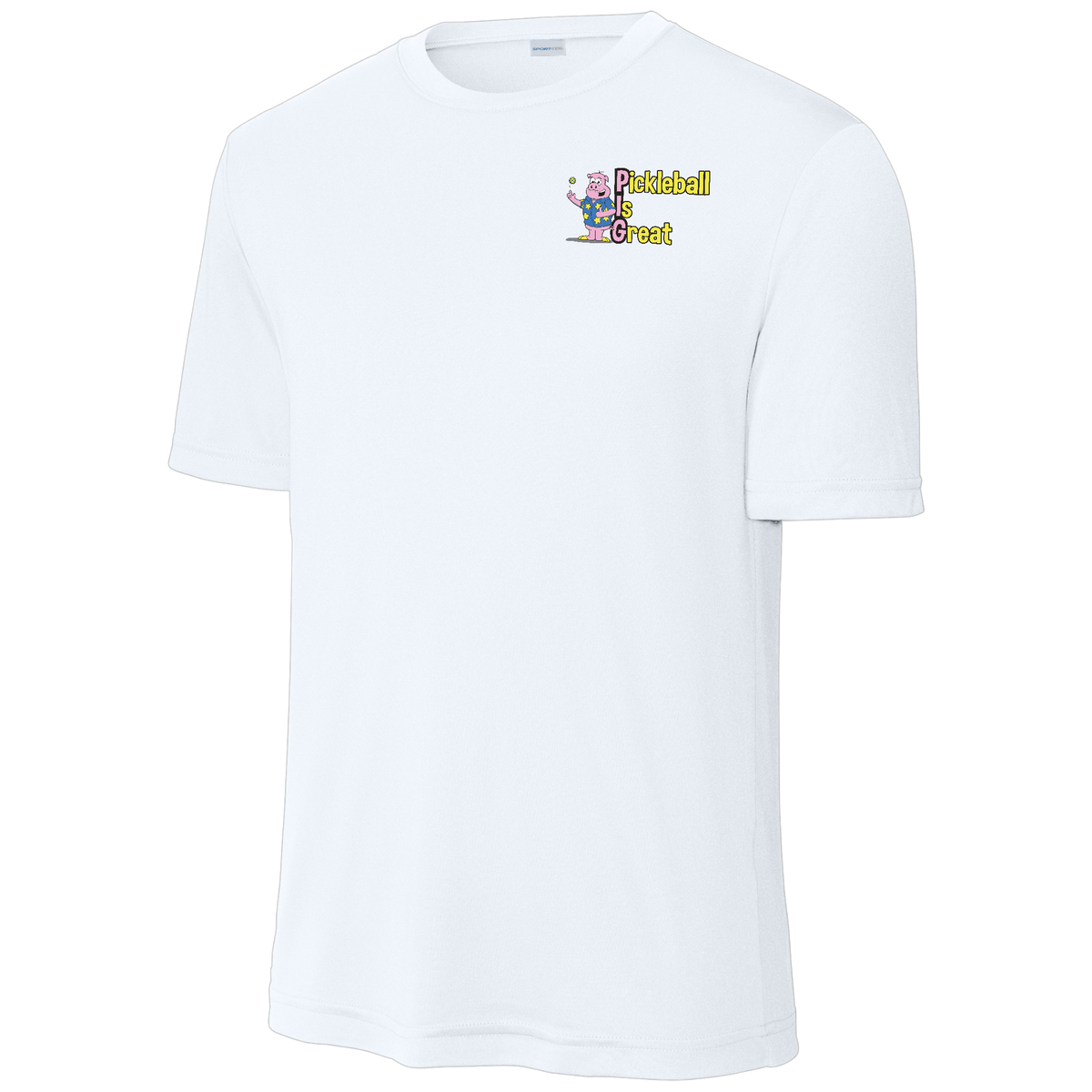 Pickleball is Great Mens Performance Shirt Front and Back Logos