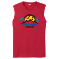 Sun Lakes Mens Performance Sleeveless T Large Logo