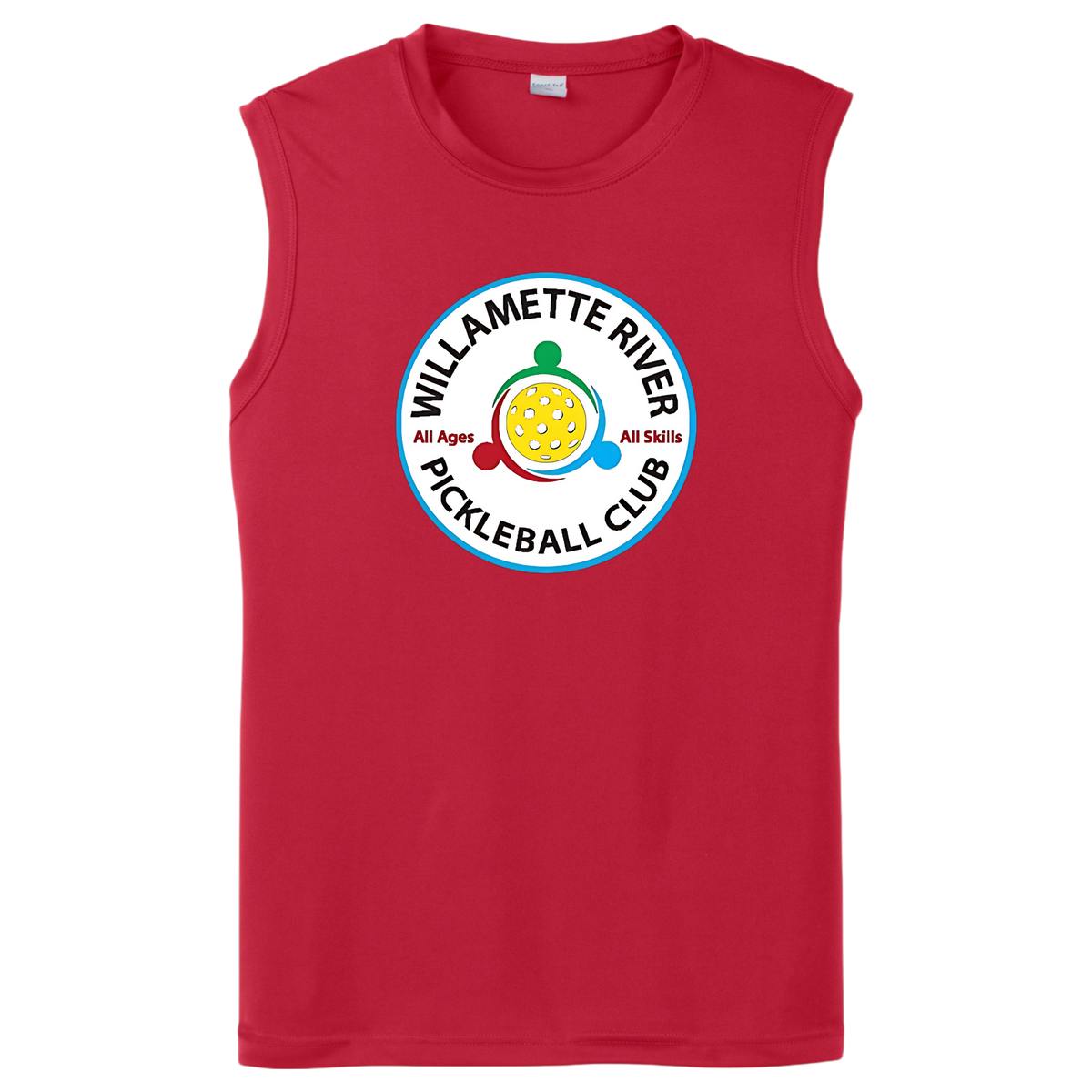 Willamette Mens Performance Sleeveless Tee Large Logo