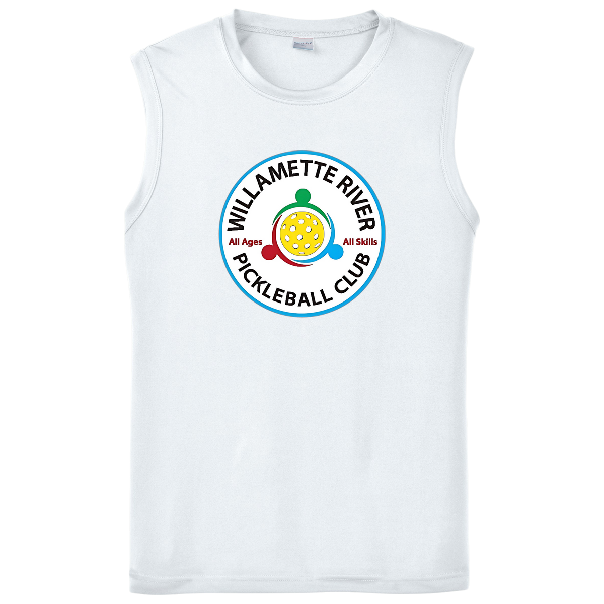 Willamette Mens Performance Sleeveless Tee Large Logo