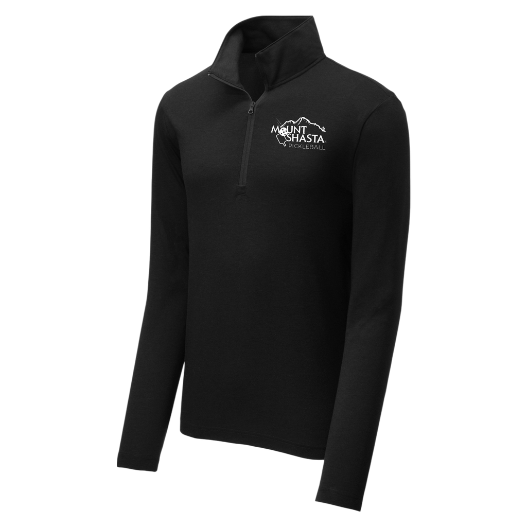 Shasta Mens Quarter Zip Main Logo