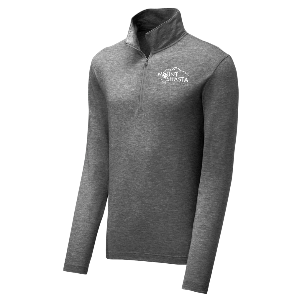Shasta Mens Quarter Zip Main Logo