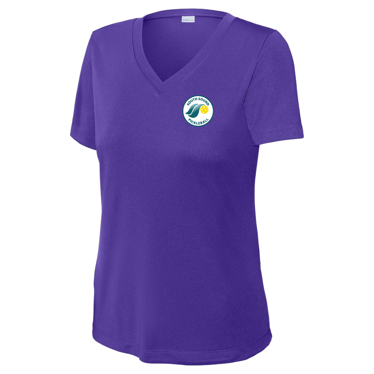 SSPC Womens Short Sleeve V Neck Performance Small Logo