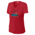 Summit Short Sleeve V Neck Womens Performance Large Logo