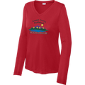 Summit Womens Performance Long Sleeve V Neck Shirt Large Logo