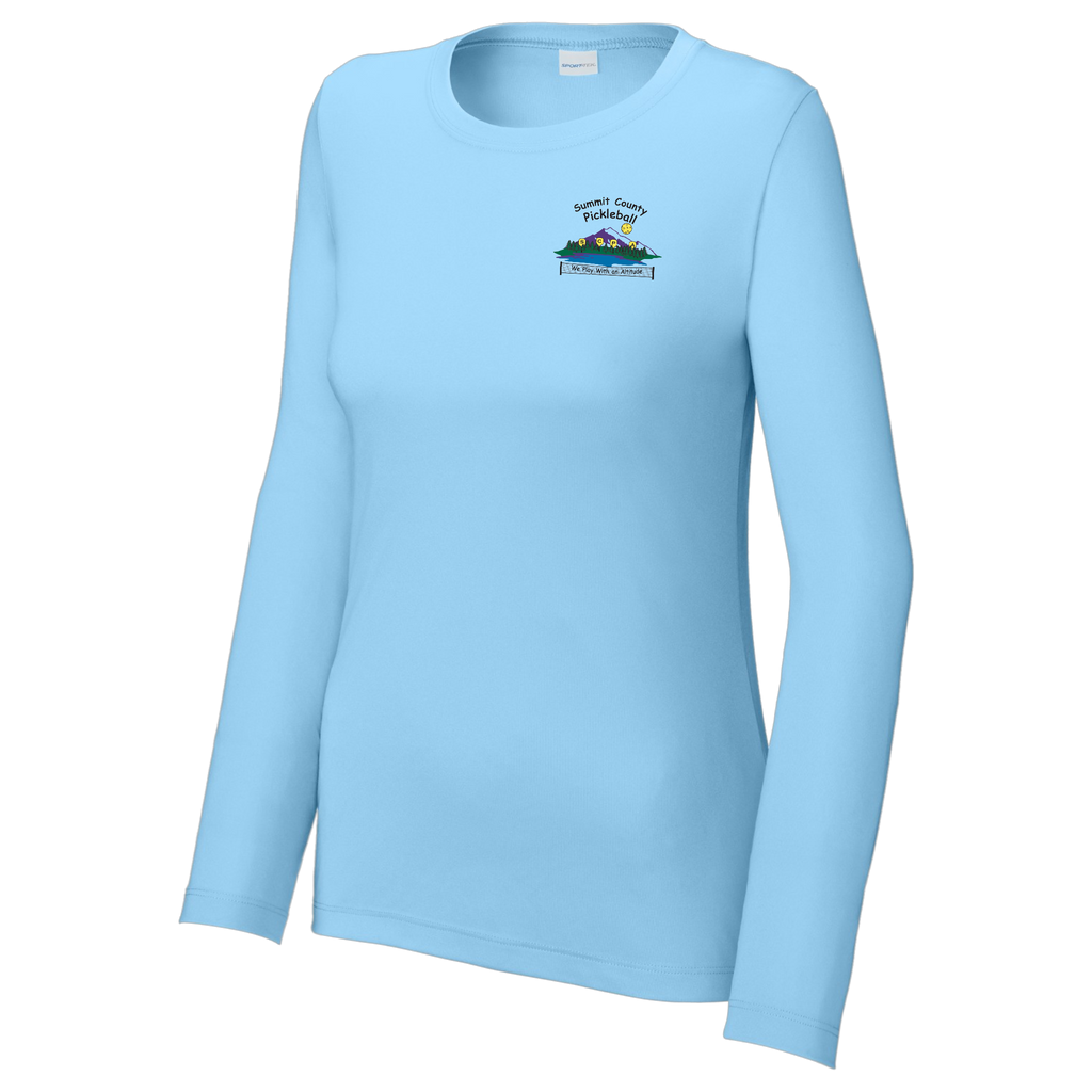 Summit Womens Performance Long Sleeve Crew Neck Shirt Small Logo