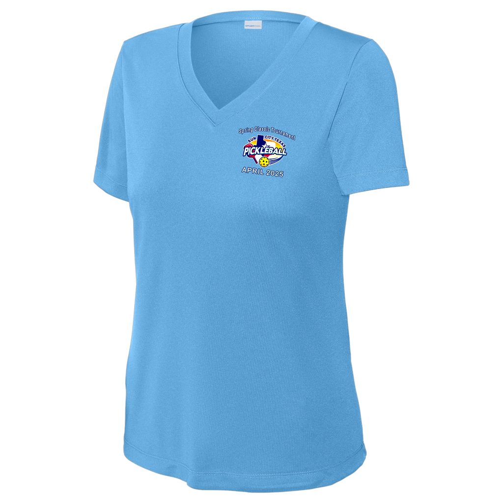 Sun City Womens April Tournament V Neck Performance