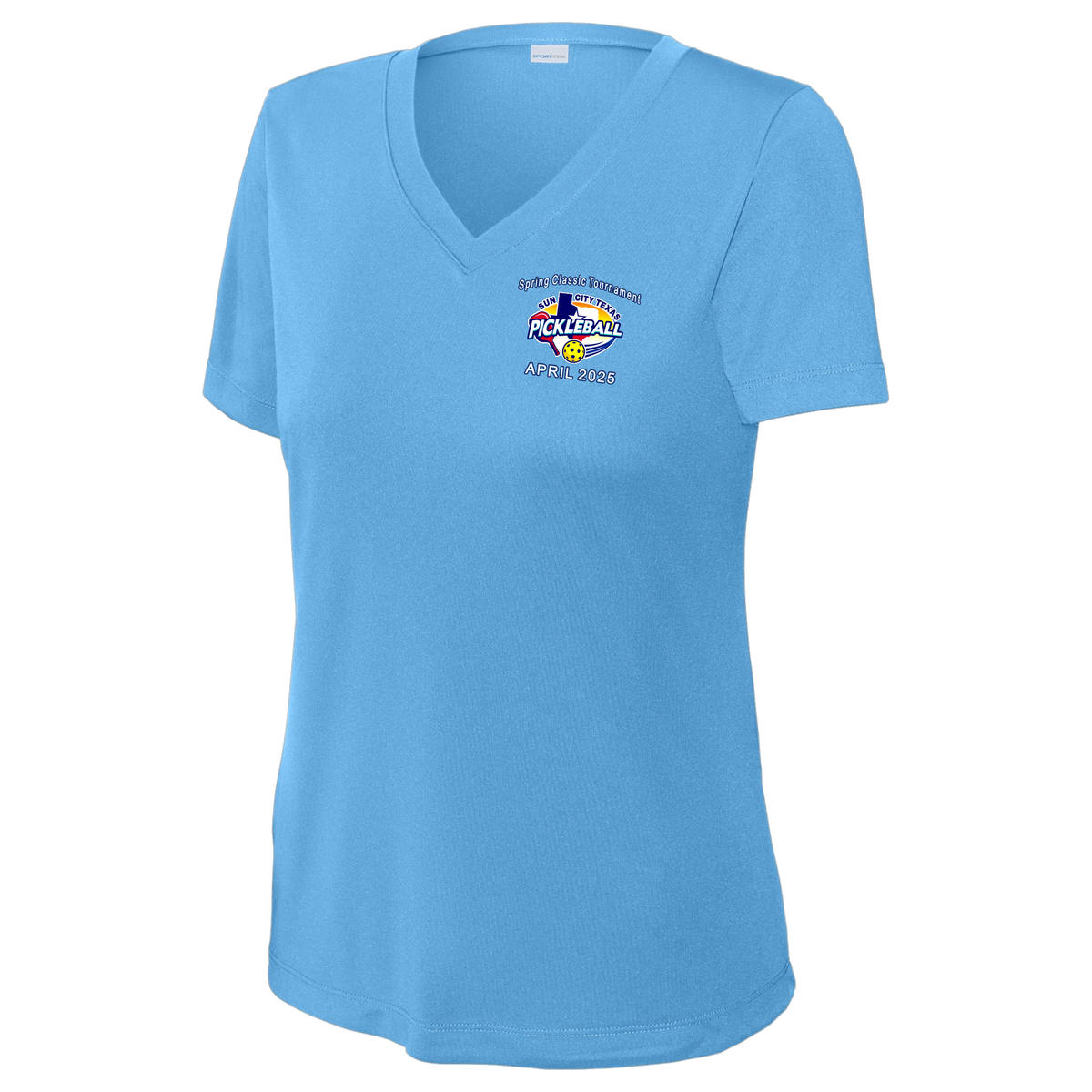 Sun City Womens April Tournament V Neck Performance