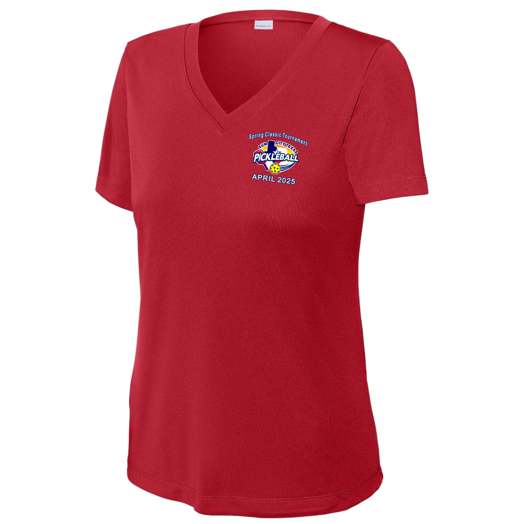 Sun City Womens April Tournament V Neck Performance