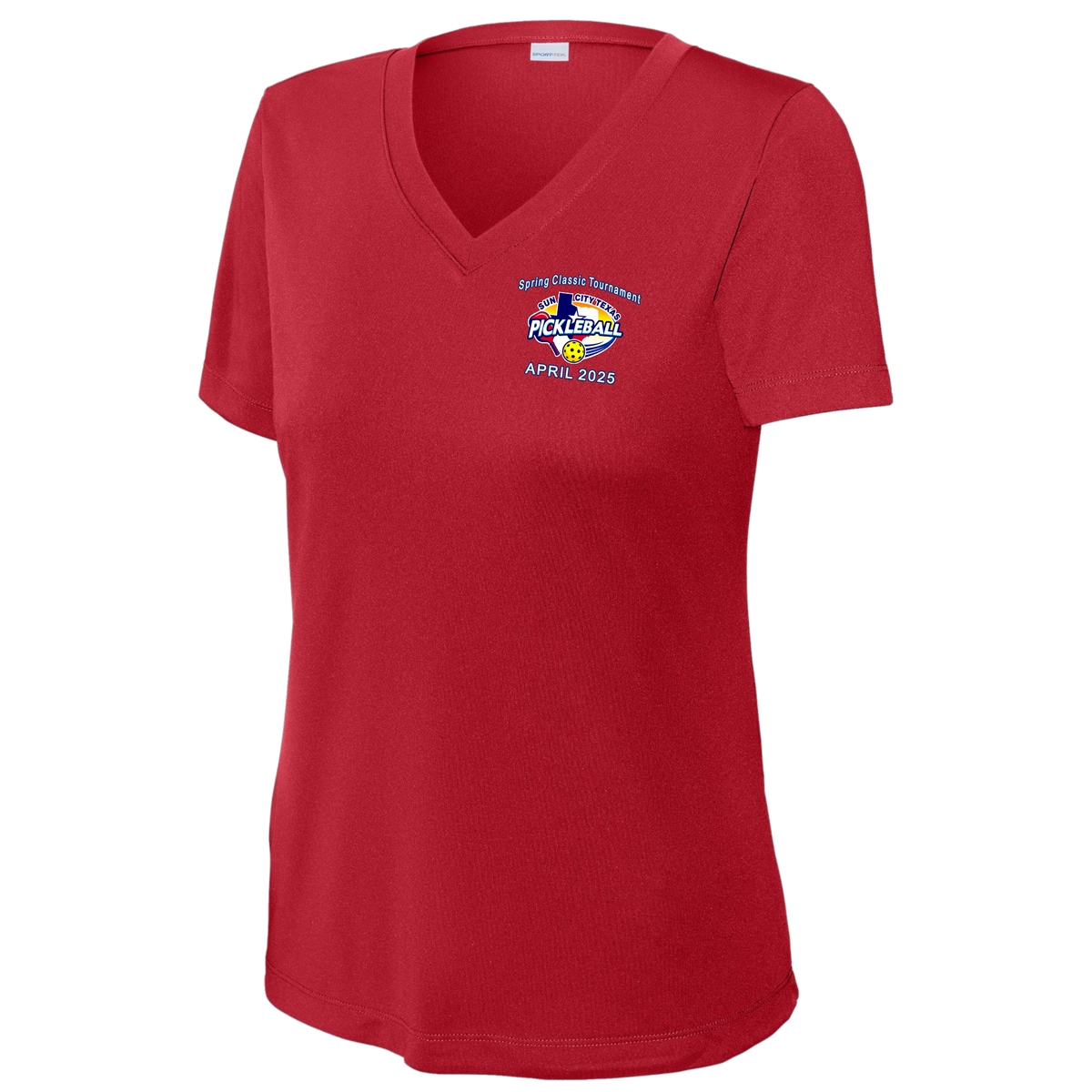 Sun City Womens April Tournament V Neck Performance