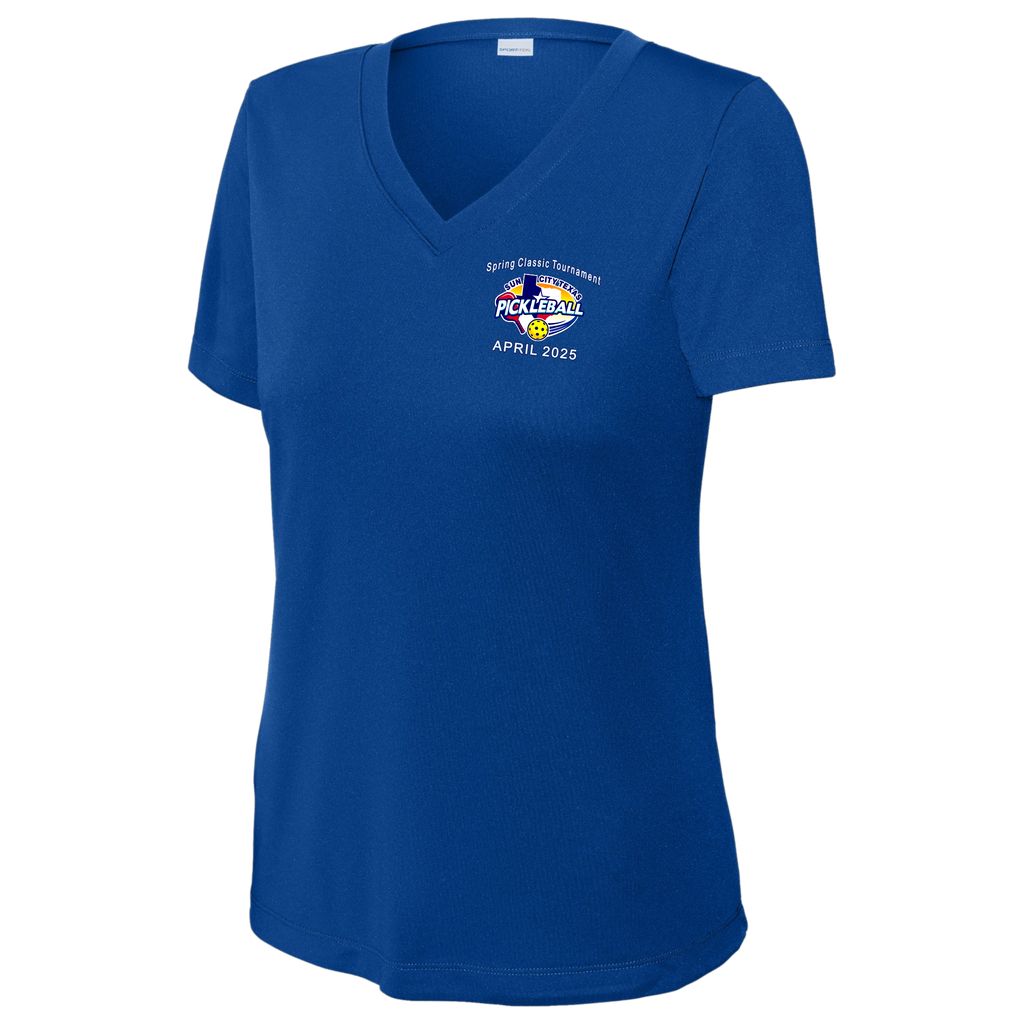 Sun City Womens April Tournament V Neck Performance