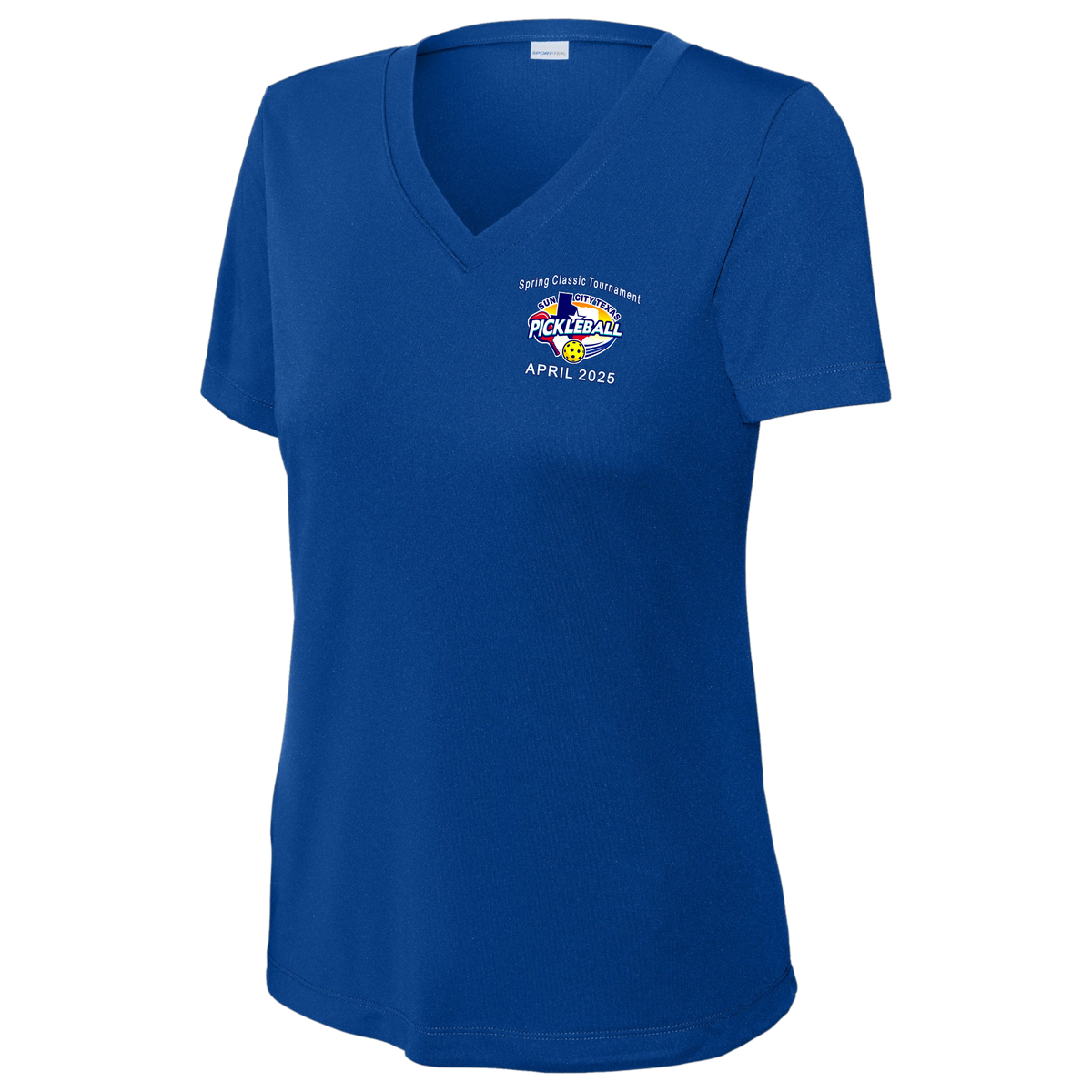 Sun City Womens April Tournament V Neck Performance