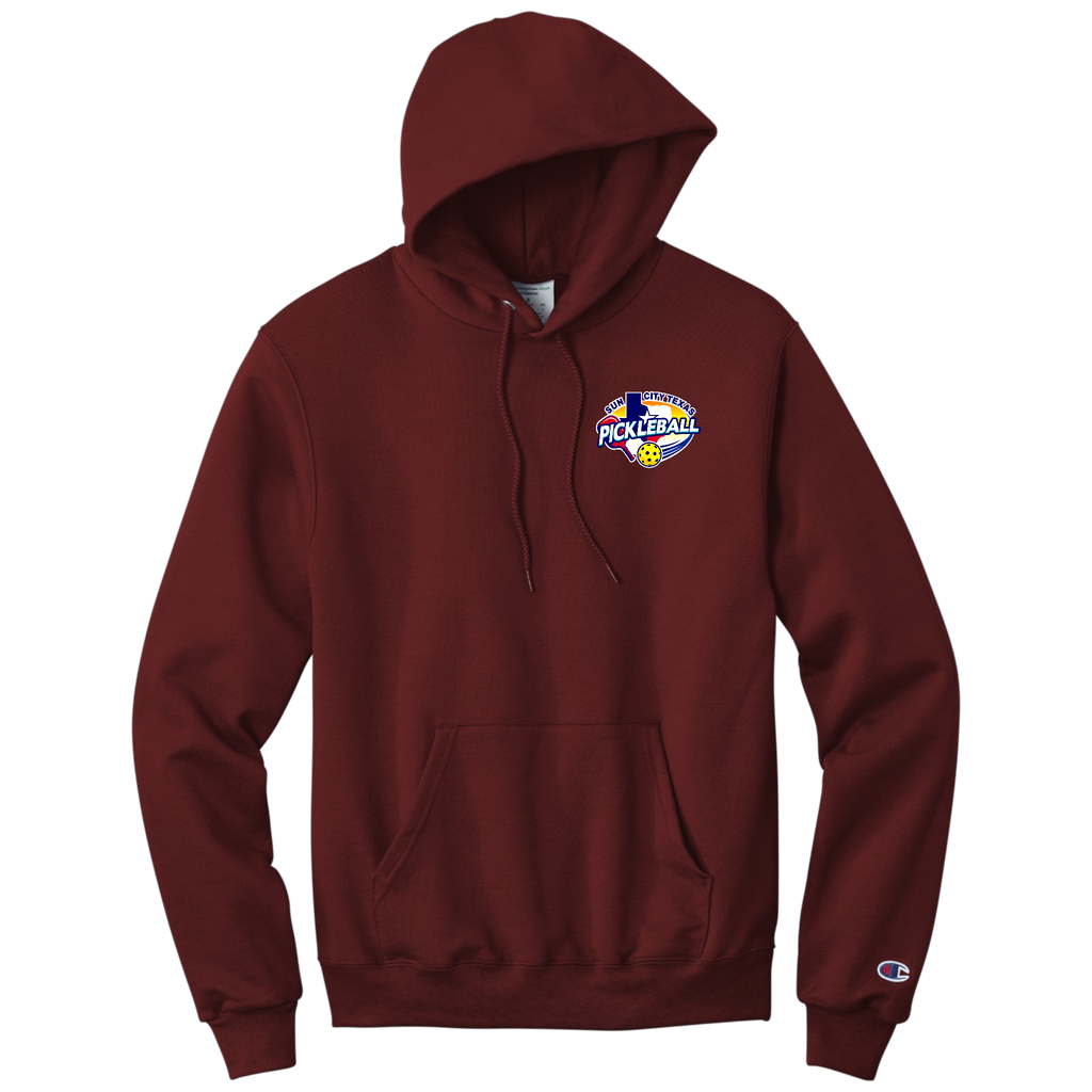 Sun City Unisex Champion Hoodie Small Logo